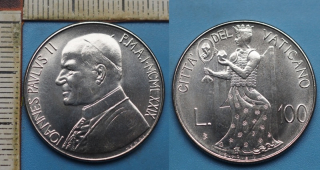 1979 / I - 100 lir - Jan Pavel II., Vatikán